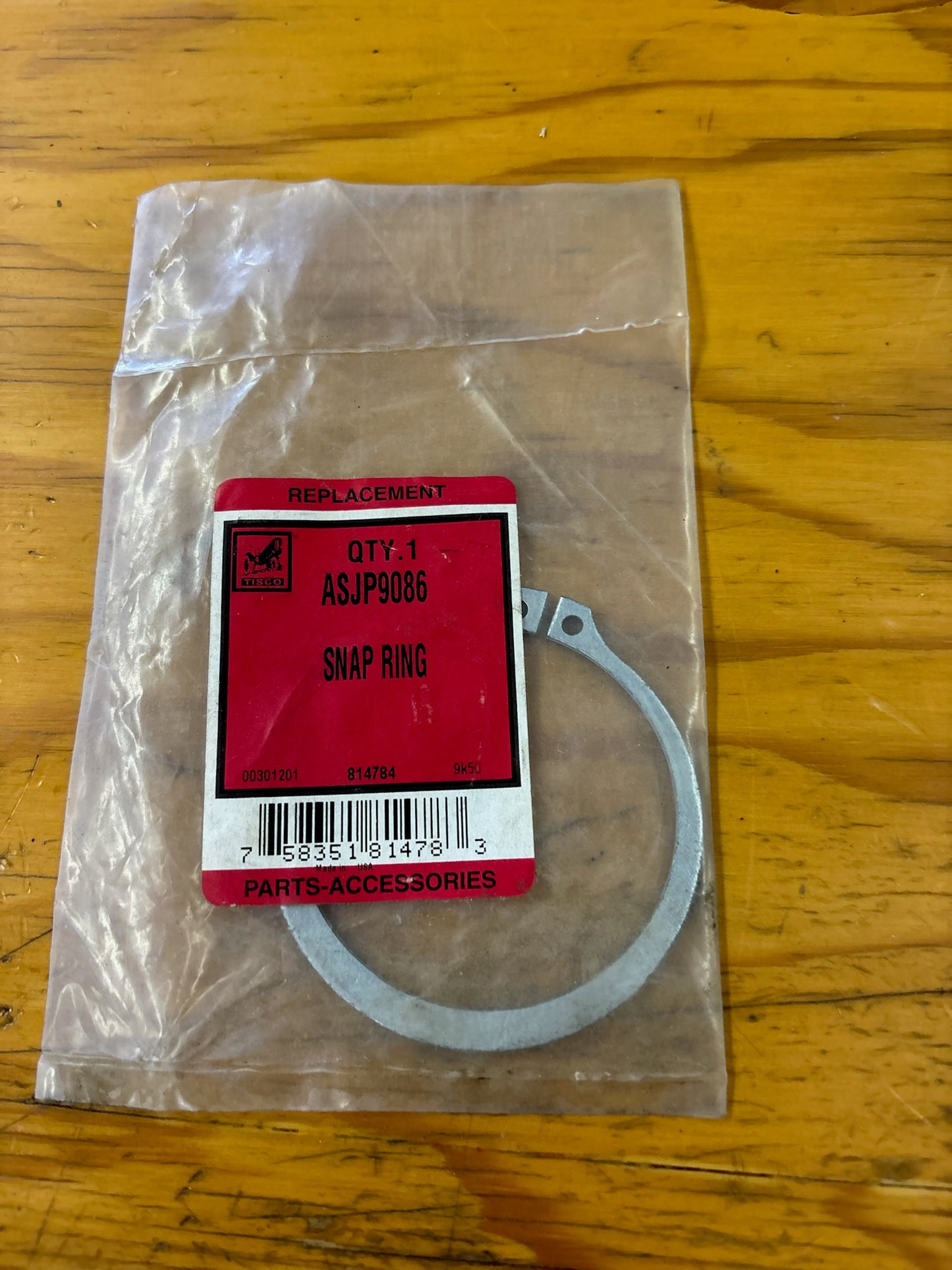 ASJP9086 SNAP RING